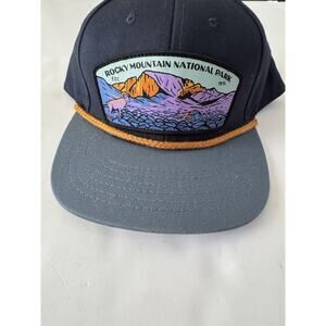 Sendero Provisions Co. Rocky Mountain National Park Snapback Hat Blue NEW